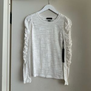 House of Harlow 1960 Ruched Puff Sleeves Top NWT